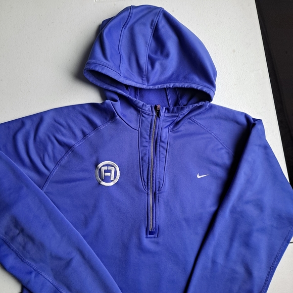 Nike Fit Blue Zip-Up Sweatshirt - Picture 2 of 8